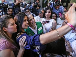 Meade se reunió con mujeres de Ciudad Juárez, Chihuahua, donde prometió ampliar el servicio de guarderías en el país. SUN / G. Espinosa