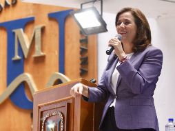Zavala sostuvo hoy un diálogo con estudiantes de la Universidad de Tlaxcala. NTX / ESPECIAL