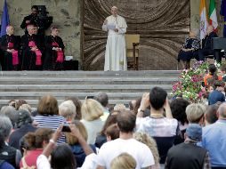 Francisco animó a los miembros de la Comunidad de Nomadelfia a seguir 