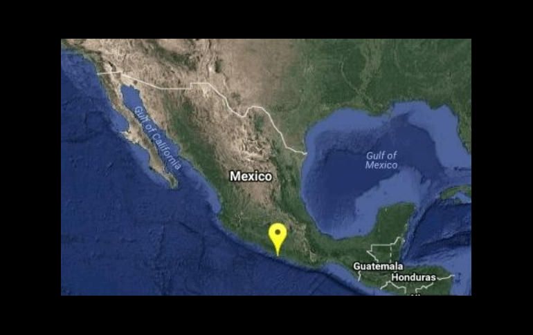 El sismo se registró a cinco kilómetros al suroeste de Acapulco, a una profundidad de 10 kilómetros. TWITTER/@SSNMexico