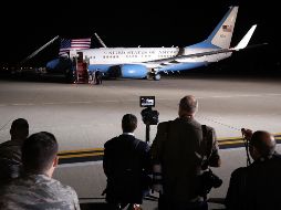Como bienvenida. a los liberados, homenajearon con la bandera de EU en Whashington. AFP / M. Wilson