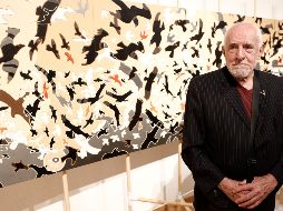 René Derouin. El artista, presente en la inauguración de su exhibición. EL INFORMADOR/A. Camacho