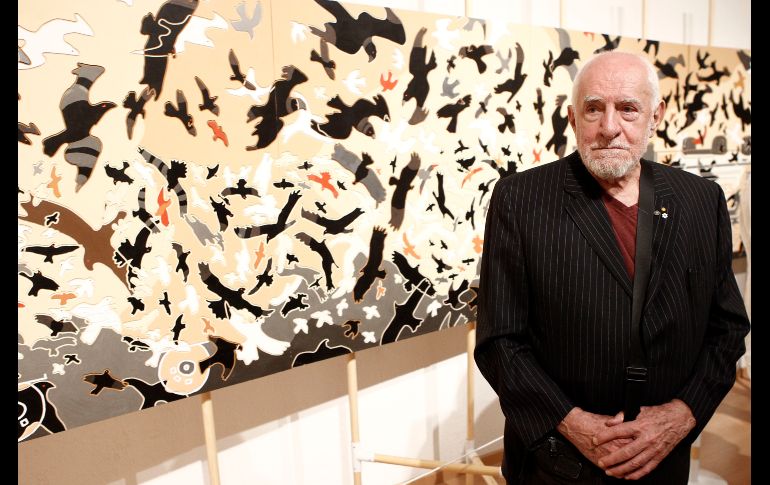 René Derouin. El artista, presente en la inauguración de su exhibición. EL INFORMADOR/A. Camacho