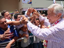 López Obrador no descarta mudarse a vivir al Palacio Nacional, si gana las elecciones presidenciales. NTX / ARCHIVO