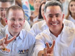 En Coahuila, Anaya estuvo acompañado por Guillermo Anaya, candidato a la gubernatura de la entidad. SUN / A. Ojeda