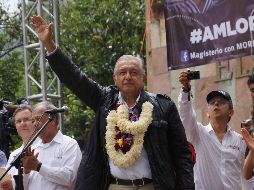 AMLO también insistió en su intención de cancelar la reforma educativa. SUN / E. Hernández