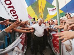 Morenista. López Obrador también hizo una escala en Tehuacán, Puebla. SUN