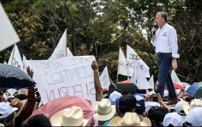 José Antonio Meade. El candidato y su equipo llevan de forma puntual sus registros. SUN/G. Espinosa
