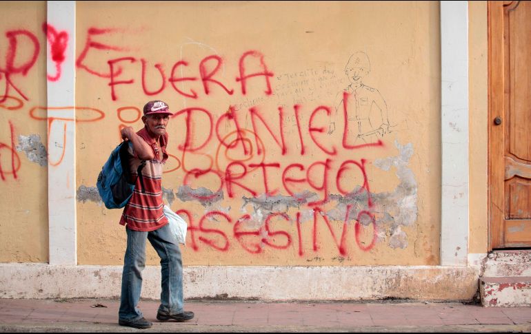 El mensaje de Ortega no tuvo efecto entre los manifestantes ni la Policía, y tampoco fue bien visto en la población nicaragüense. AFP/D. Ulloa