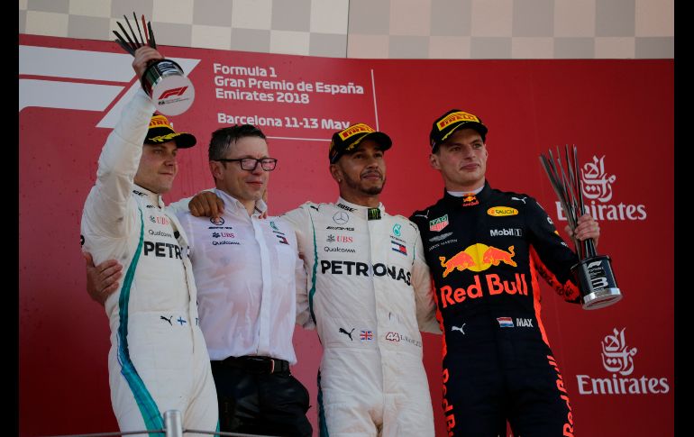 Valtteri Bottas aseguró el 1-2 de Mercedes sobre el Circuito de Barcelona-Cataluña, mientras que Max Verstappen completó el podio. AP / E. Morenatti