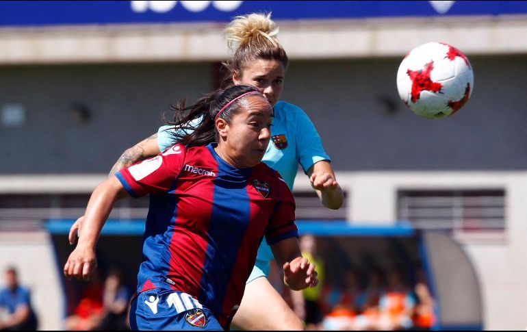 Desde que llegó al Levante en el 2015, Corral ha anotado 66 goles. TWITTER/LUDFemenino