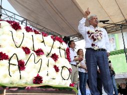 López Obrador pidió un voto para todos los candidatos de la coalición Juntos Haremos Historia. SUN / V. Rosas