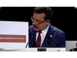 Carlos Lomelí fue cuestionado sobre las acusaciones de no declarar propiedades inmobiliarias y de un presunto lavado de dinero.  ESPECIAL