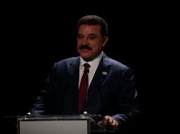 Carlos Lomelí, durante el debate a candidatos por Jalisco. EL INFORMADOR / F. Atilano