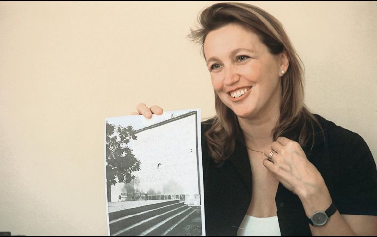 Historia. Federica Zanco en la firma del convenio de colaboración con la fundación Barragán, en 2002. EL INFORMADOR