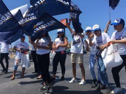 Seguidoras de Margarita Zavala en Iztapalapa. TWITTER/Mzavalagc