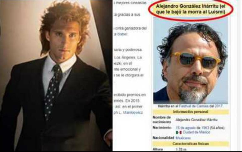 En el marco color amarillo de la fotografía del cineasta apareció la leyenda 