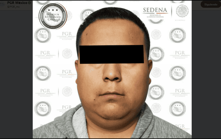 Josué Iván, es probable responsable de ser el segundo en importancia de un grupo delictivo que opera en el estado de Sonora. TWITTER / @PGR_mx