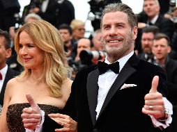 John Travolta regresó al Festival de Cine de Cannes para presentar su cinta sobre el mafioso John Gotti. AFP / A. Pizzoli