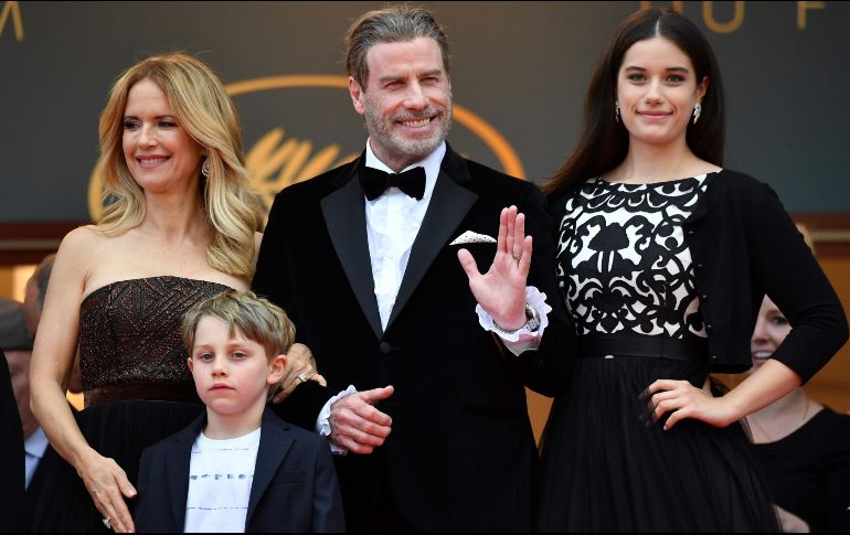 John Travolta regresó al Festival de Cine de Cannes para presentar su cinta sobre el mafioso John Gotti. AFP / A. Pizzoli
