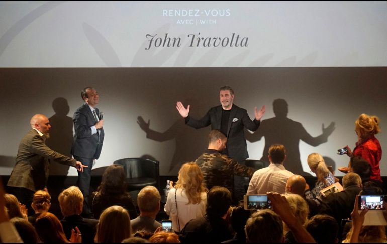 John Travolta regresó al Festival de Cine de Cannes para presentar su cinta sobre el mafioso John Gotti. NTX / D. Del Río