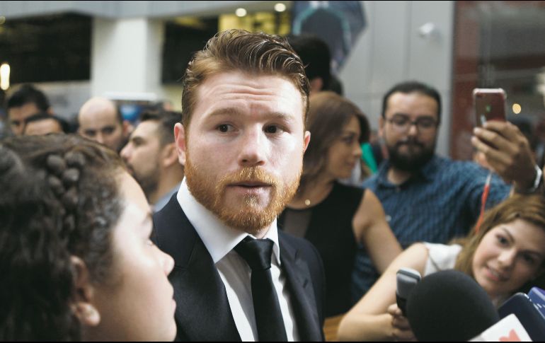 Saúl “Canelo” Álvarez asistió a la premier de la película “Campeones”, donde habló sobre su suspensión por dopaje. EL INFORMADOR/A. Camacho