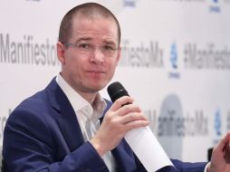 Ricardo Anaya en el foro Diálogos Manifiesto México organizado por la Coparmex. SUN/A. Ojeda