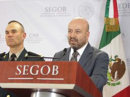 Renato Sales Heredia, comisionado nacional de Seguridad, confirmó en rueda de prensa la captura de 