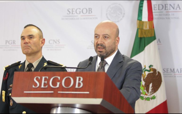 Renato Sales Heredia, comisionado nacional de Seguridad, confirmó en rueda de prensa la captura de 