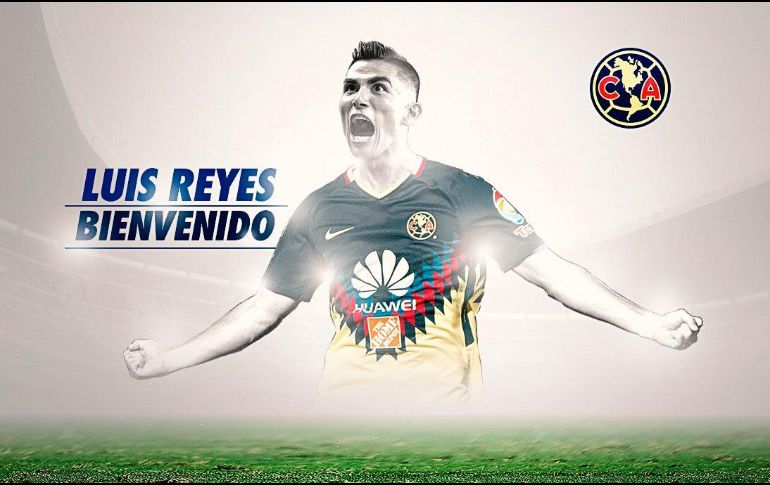 Reyes es la primera incorporación de los azulcremas de cara al Apertura 2018. TWITTER/@ClubAmerica