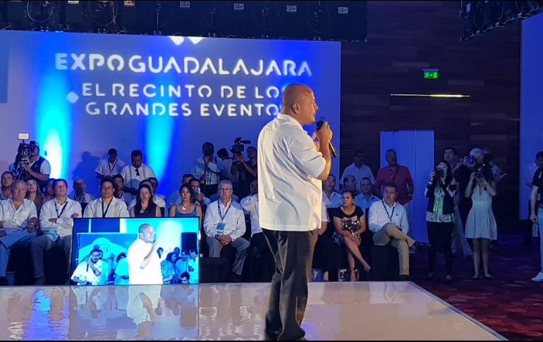 El pasado viernes, durante la Cuarta Convención de Industriales celebrada en Puerto Vallarta, Enrique Alfaro aseguró que el actual gobierno de Jalisco ha trabajado bien en temas de Innovación. TWITTER/ @and_gallegos