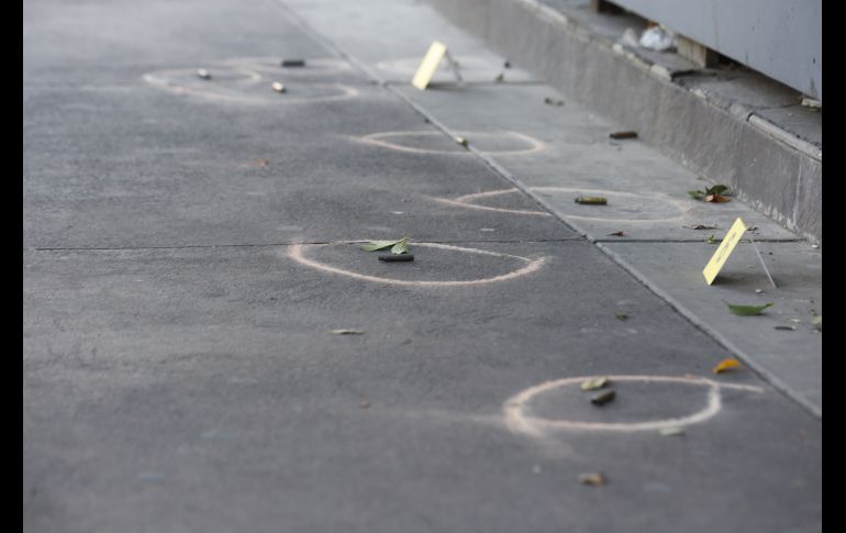 Detalle de restos de balas. EL INFORMADOR/G. Gallo