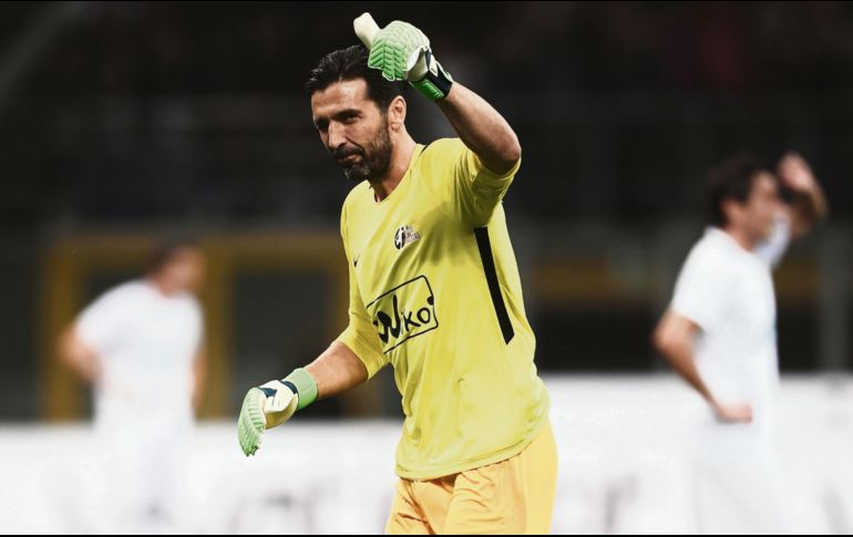 Gianluigi Buffon. El portero participó en el partido homenaje a Andrea Pirlo. AFP
