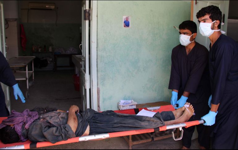 Los lesionados fueron trasladados a hospitales de la zona. EFE/M. Sadiq
