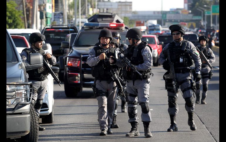 Fuerzas de seguridad implementaron un operativo de búsqueda de los atacantes. AFP/U. Ruiz
