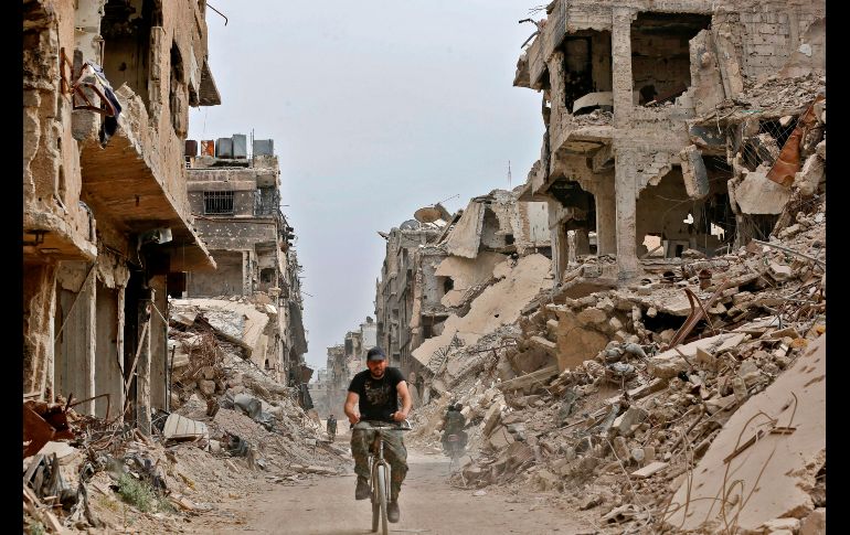 El Ejército sirio declara el control total de Damasco. AFP / L. Beshara