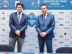 Geoffrey Fernández y José Antonio Fernández dieron a conocer los detalles del torneo. EL INFORMADOR/F. Romero
