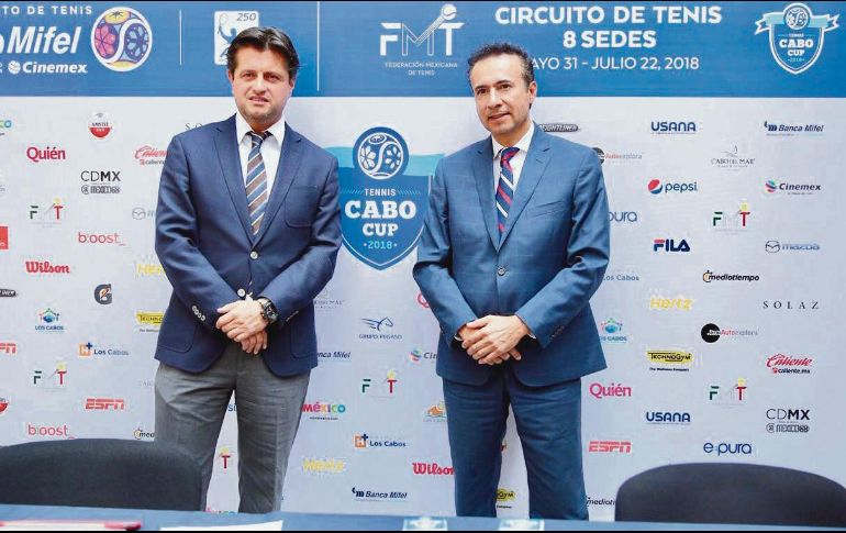 Geoffrey Fernández y José Antonio Fernández dieron a conocer los detalles del torneo. EL INFORMADOR/F. Romero