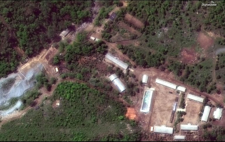 Vista aérea del complejo de Punggye-ri, donde Pyongyang ha realizado sus seis pruebas nucleares. AP
