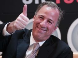 José Antonio Meade señala que su visión para transformar a México con orden y rumbo incluye asegurarse que los delincuentes estén en la cárcel, no en las calles ni en el Senado. SUN / A. Leyva