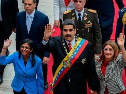 Maduro se presenta en la Plenipotenciaria Asamblea Nacional Constituyente juramentándo como Presidente Reelecto de la República Bolivariana de Venezuela para el periodo 2019-2025.  AFP / F. Parra