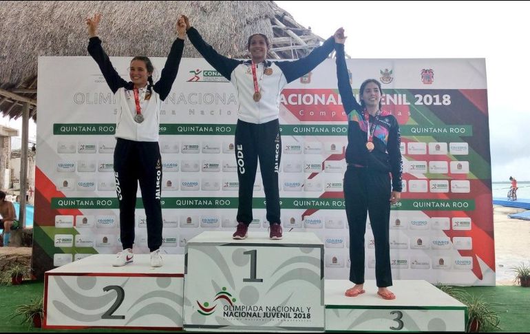 Los atletas del estado demostraron por qué Jalisco es líder en triatlón. TWITTER/@codejalisco