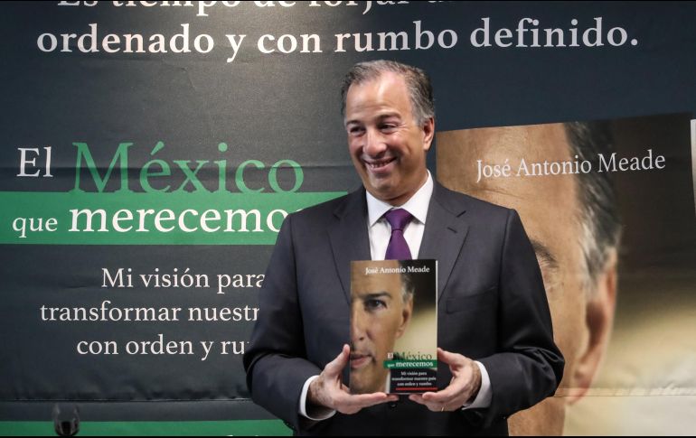 Con el libro, Meade pretende abrir un “espacio de debate” rumbo a las elecciones del 1 de julio. SUN/G. Espinosa