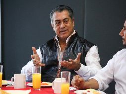 Jaime Rodríguez se reunió con representantes de cámaras de comercio. NOTIMEX