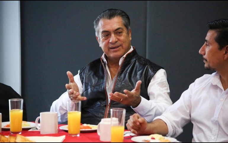 Jaime Rodríguez se reunió con representantes de cámaras de comercio. NOTIMEX