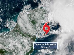 Es considerada una tormenta subtropical porque se trata de un híbrido entre un sistema tropical puro y un área normal de baja presión. ESPECIAL / smn.conagua.gob.mx