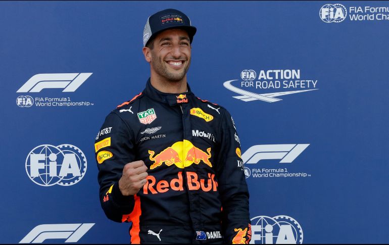El piloto australiano de Red Bull se coloca en la primera posición para la carrera que se correrá ese domingo. AP / C. Paris
