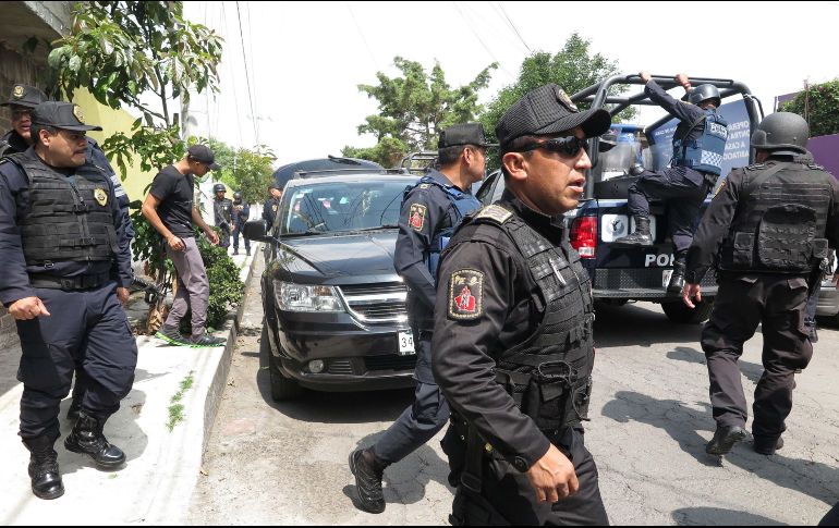 Elementos de la Policía Estatal de la Secretaría de Seguridad del Estado de México realizaron la captura de los delincuentes. SUN / ARCHIVO