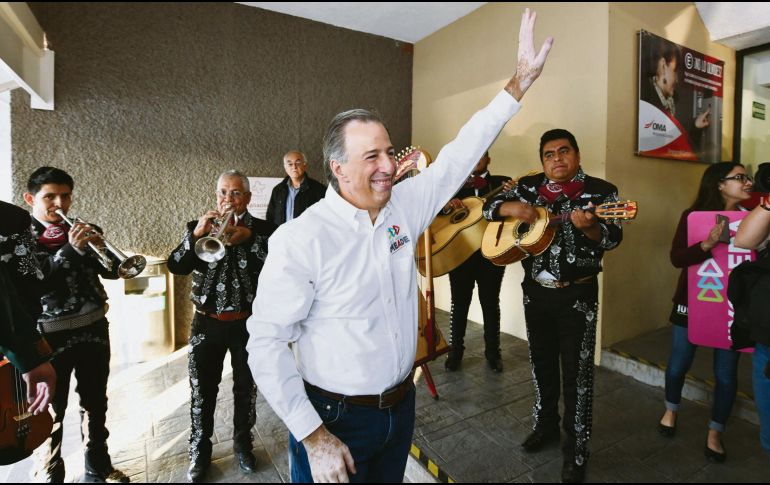 Mariachi. Meade, en un evento político en Zacatecas. ESPECIAL