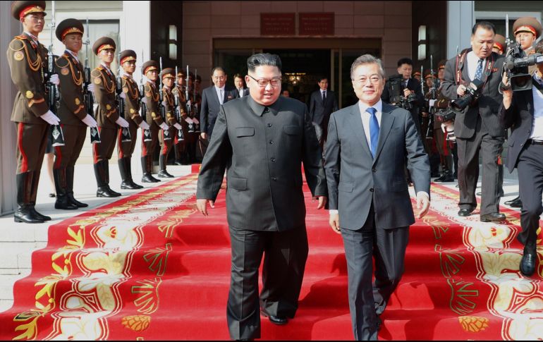 La nueva reunión intercoreana parece haber mejorado por el momento las perspectivas ante el esperado encuentro entre Kim y Trump. EFE/C. Wa Dae